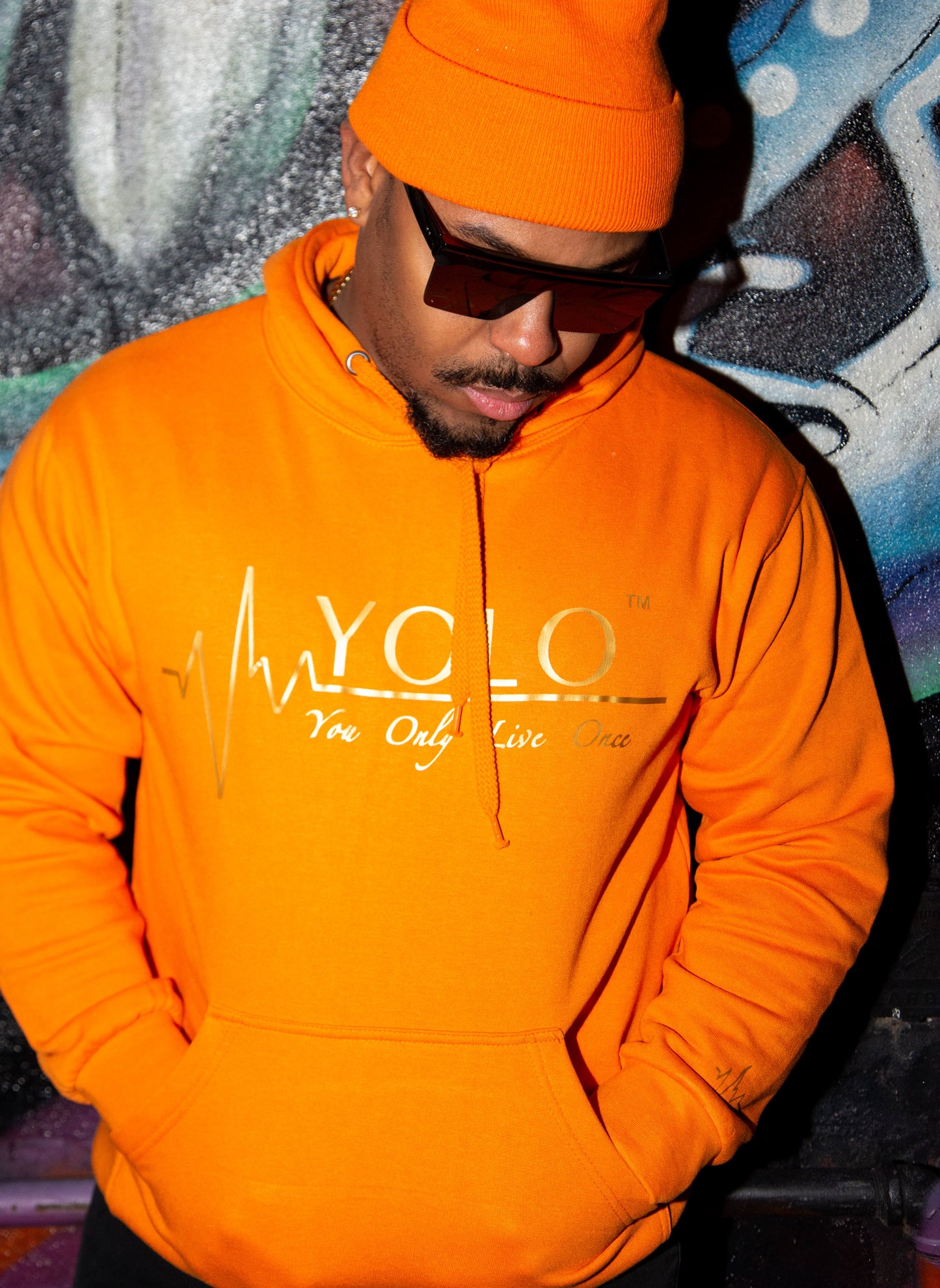 YOLO ORANGE HOODIE