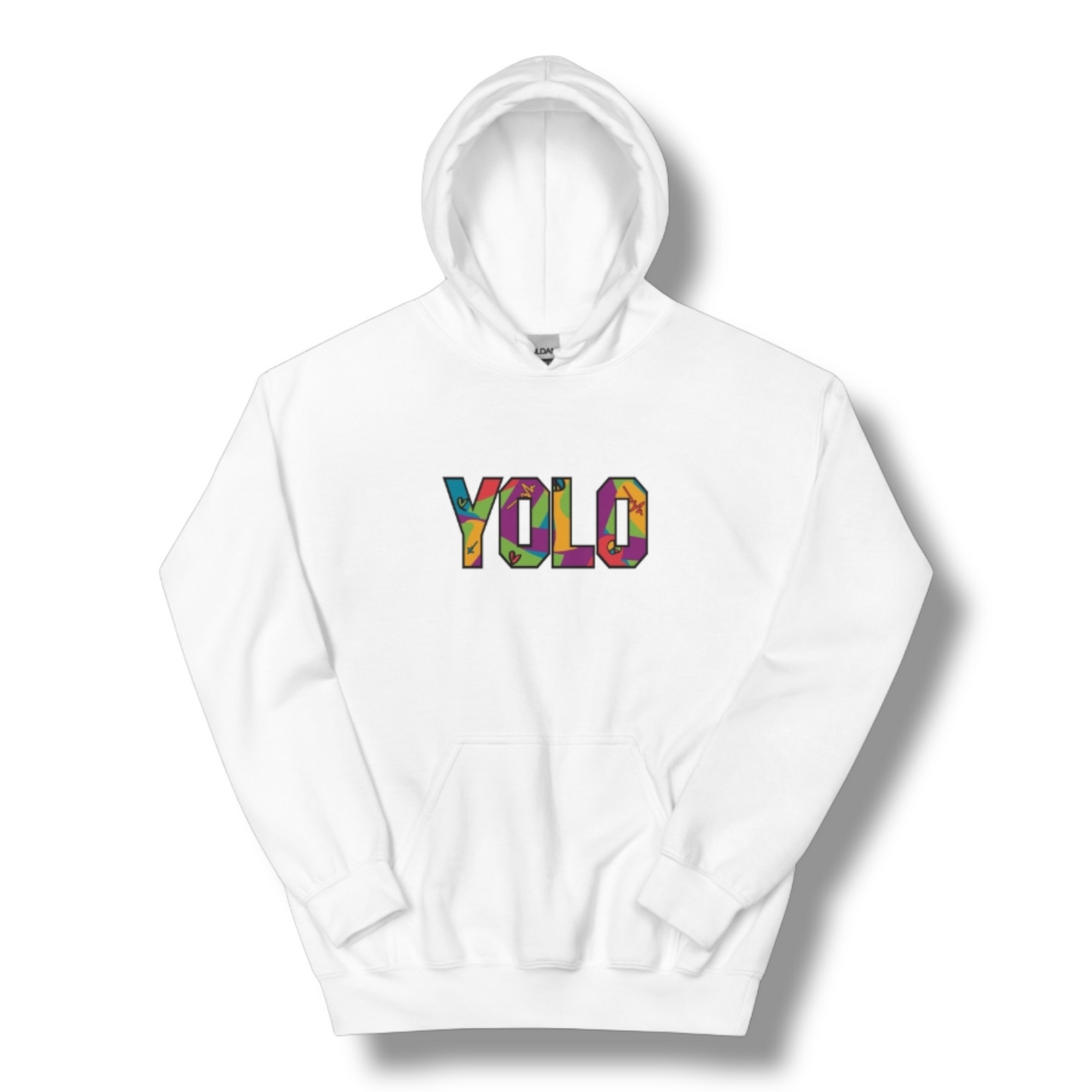 LOVE, PEACE & LIFE HOODIE- WHITE