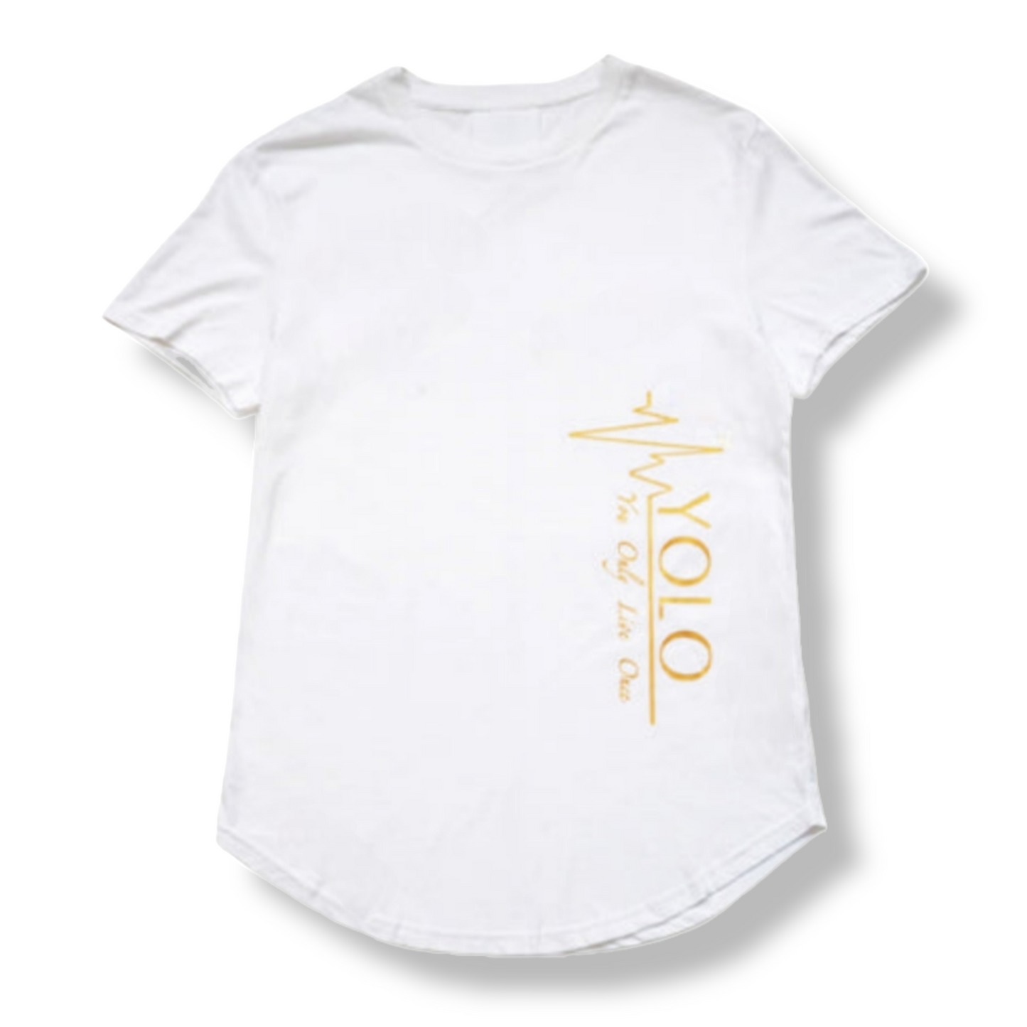 YOLO Swoop Tee - WHITE