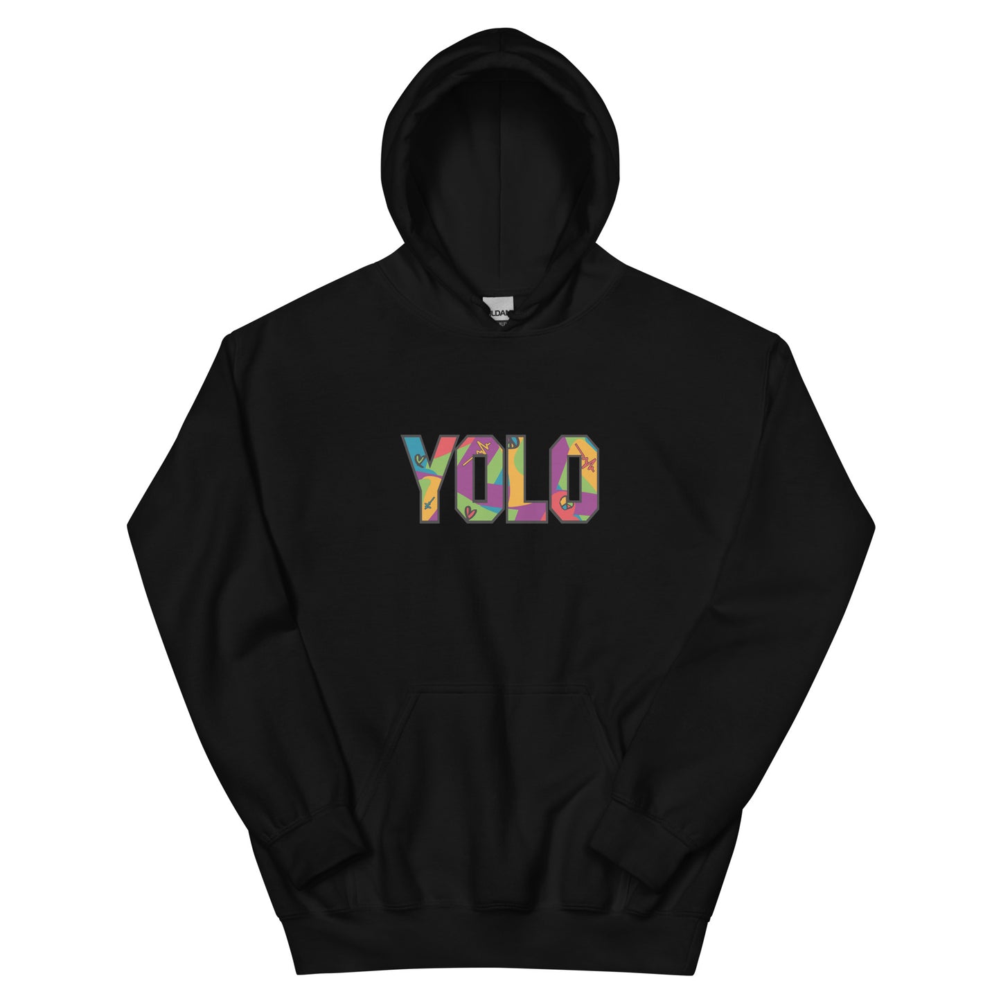 LOVE, PEACE & LIFE HOODIE (Black)