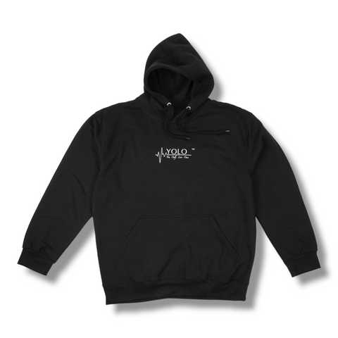 LIVE FOR TODAY TOMORROW ISN'T PROMISED HOODIE  (BLACK / WHITE)